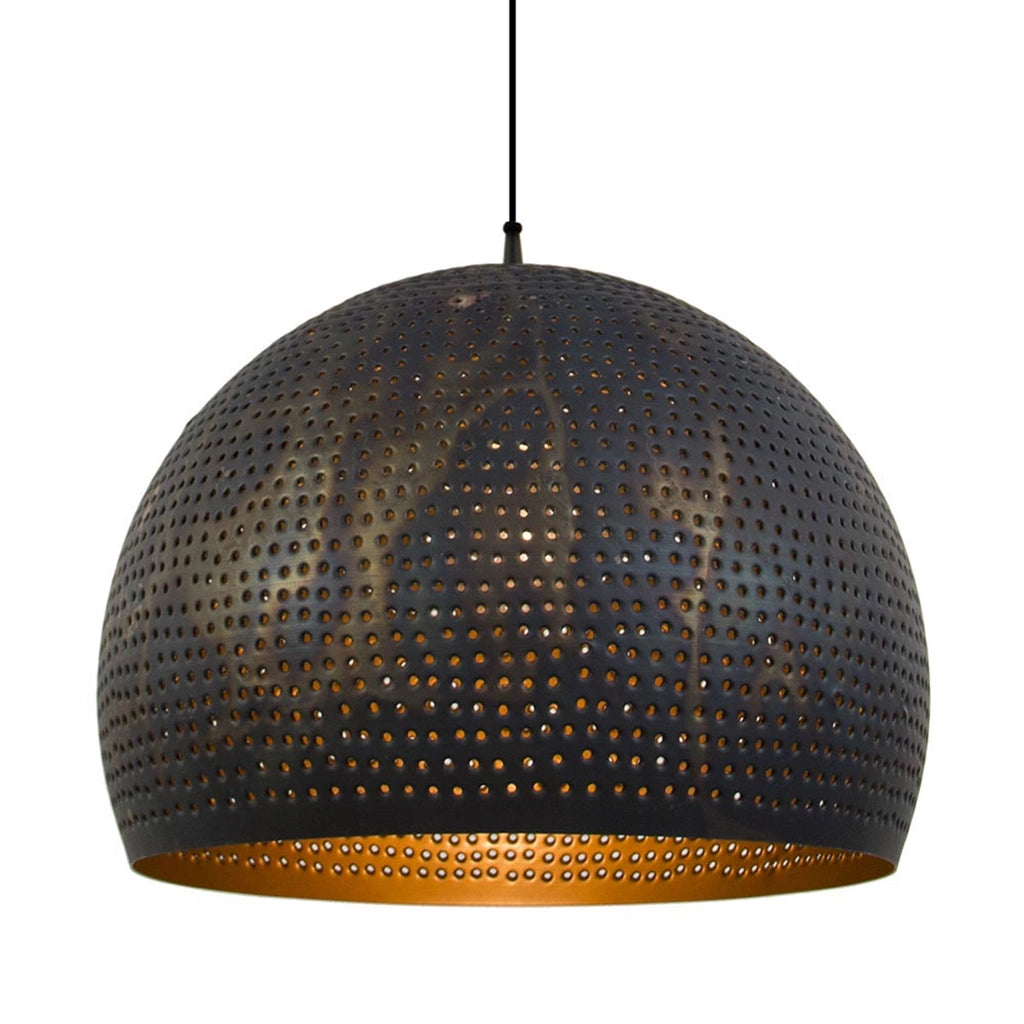 Hammered Black Dome Pendant Light, Quality Handmade Gold Dome Light, Modern Dome Pendant Light, Hanging Lamp shade