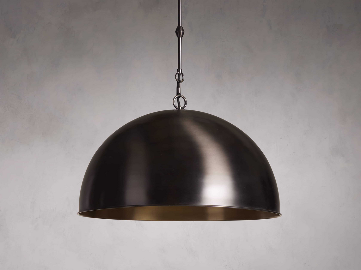 Black Dome Pendant Light Brass Lampshade Ceiling Light , Copper Handmade Lighting Kitchen Island light ,Copper Lampshade Art deco lamp