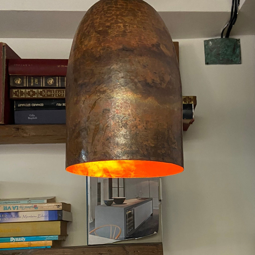 Oxidized Aged Dome Pendant Light Brass Ceiling Light , Copper Kitchen Island light  Lampshade Art deco lamp