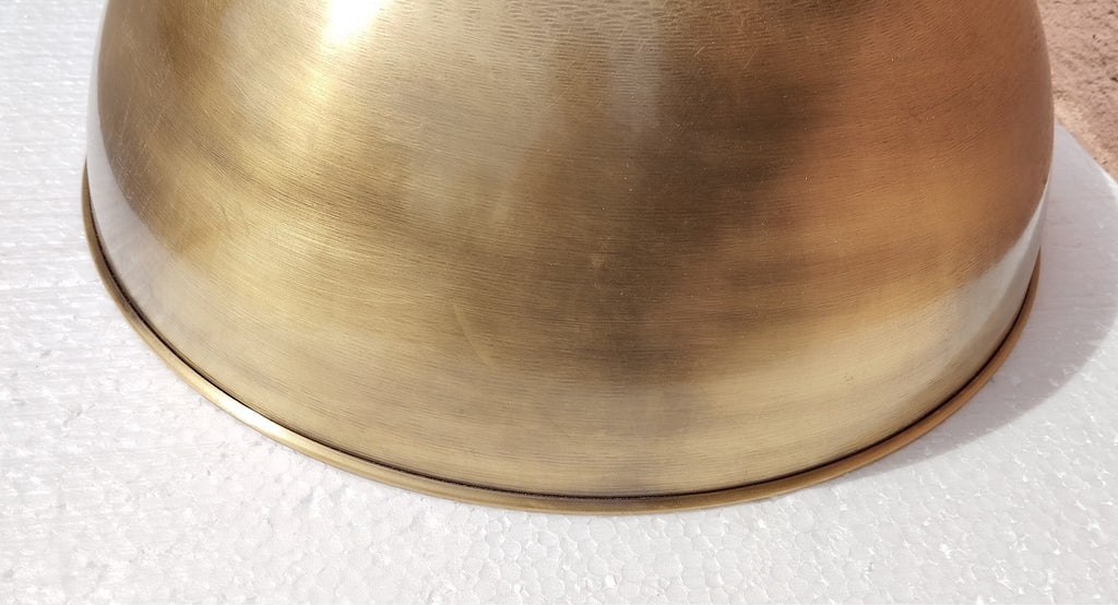Hammered Brass Dome Pendant Light, Antique Pendant Light Brass Lampshade Ceiling Light Kitchen Island light ,Copper Lampshade Art deco lamp