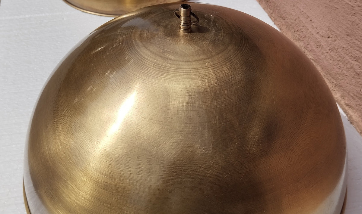 Hammered Brass Dome Pendant Light, Antique Pendant Light Brass Lampshade Ceiling Light Kitchen Island light ,Copper Lampshade Art deco lamp