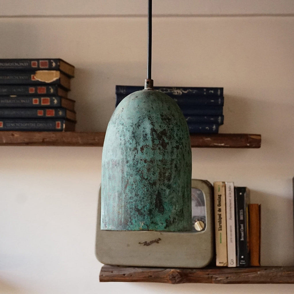 Oxidized Dome Pendant Light Brass Ceiling Light , Copper Kitchen Island light  Lampshade Art deco lamp