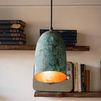 Set of 3 Oxidized Dome Pendant Light Brass Ceiling Light , Copper Kitchen Island light  Lampshade Art deco lamp