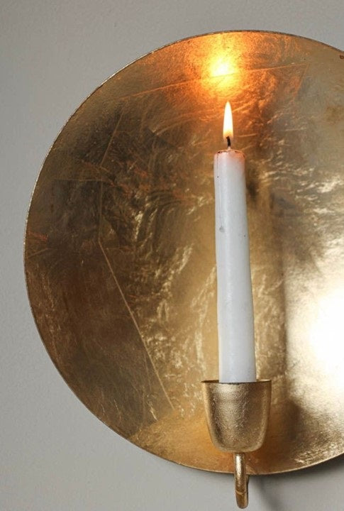 Brass Candle Candlestick Holder Wall Sconce Gift christmas  Holders Wall Votive Sconces Tea light Candle Holders for Home Light Decoration