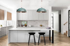 Oxidized Dome Pendant Light Brass Lampshade Ceiling Light , Copper Handmade Lighting Kitchen Island light with Cord 40 cm