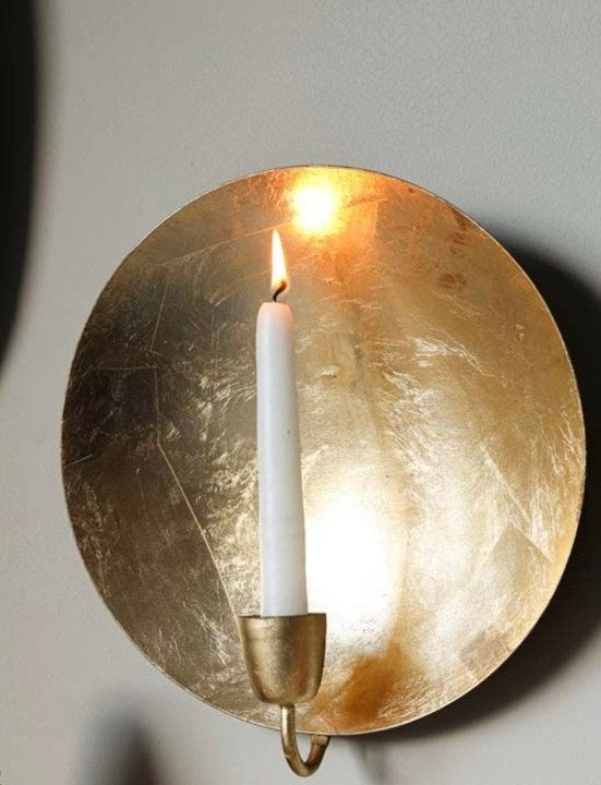 Brass Candle Candlestick Holder Wall Sconce Gift christmas Holders Wall Votive Sconces Tea light Candle Holders for Home Light Decoration