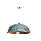 Oxidized Dome Pendant Light Brass Lampshade Ceiling Light , Copper Handmade Lighting Kitchen Island light with Cord 40 cm