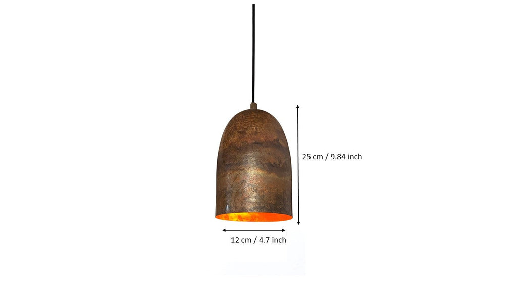 Oxidized Aged Dome Pendant Light Brass Ceiling Light , Copper Kitchen Island light  Lampshade Art deco lamp