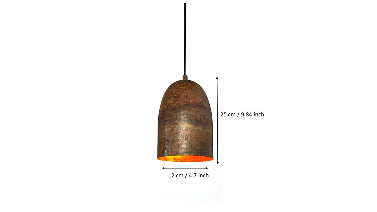 Oxidized Aged Dome Pendant Light Brass Ceiling Light , Copper Kitchen Island light  Lampshade Art deco lamp
