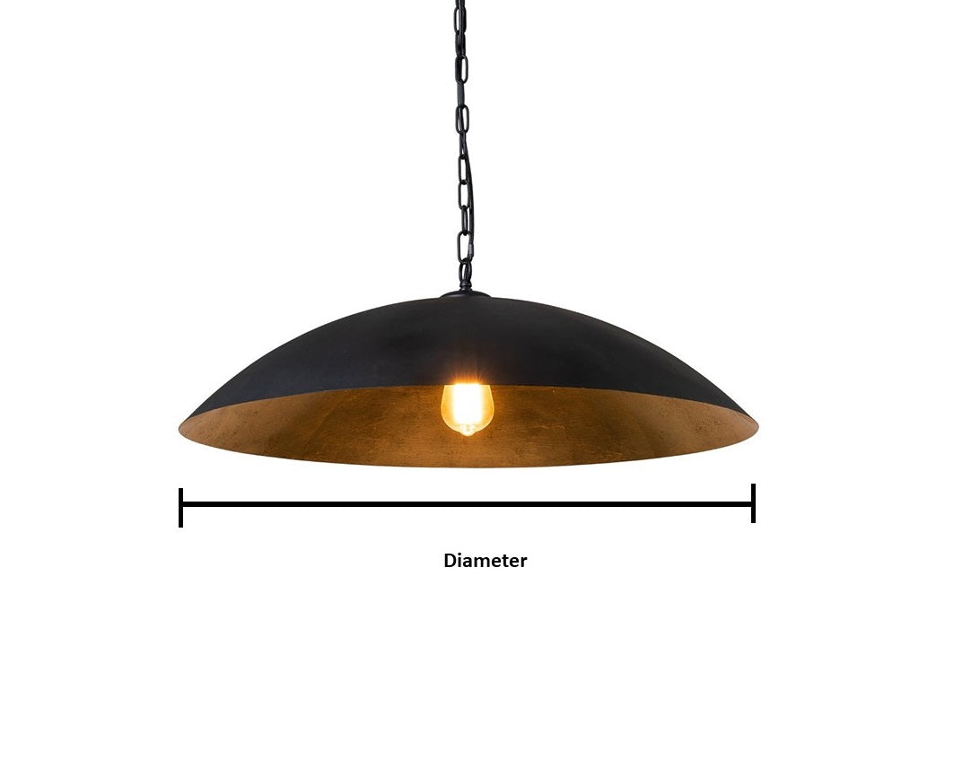 Black Brass Pendant Light Lampshade Ceiling Light Kitchen Island light - living dining table room Lampshade Art deco lamp