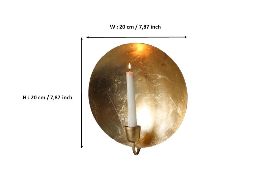 Brass Candle Candlestick Holder Wall Sconce Gift christmas  Holders Wall Votive Sconces Tea light Candle Holders for Home Light Decoration