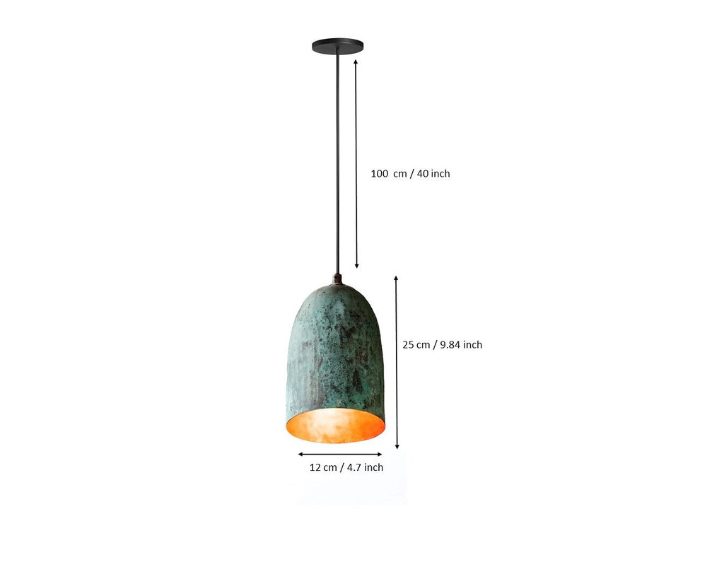 Set of 3 Oxidized Dome Pendant Light Brass Ceiling Light , Copper Kitchen Island light  Lampshade Art deco lamp