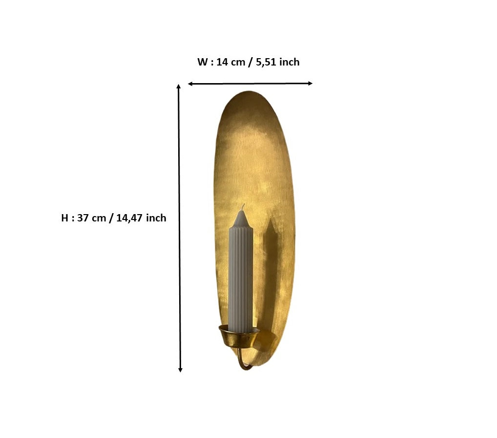 Brass Candle Candlestick Holder Wall Sconce Gift christmas  Holders Wall Votive Sconces Tea light Candle Holders for Home Light Decoration