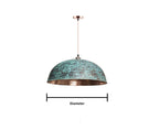 Oxidized Dome Pendant Light Brass Lampshade Ceiling Light , Copper Handmade Lighting Kitchen Island light with Cord