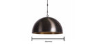Black Brass Dome Fixture Ceiling, Modern ceiling, kitchen island Lights, Boho Pendant Lamp , Black outside & Gold inside