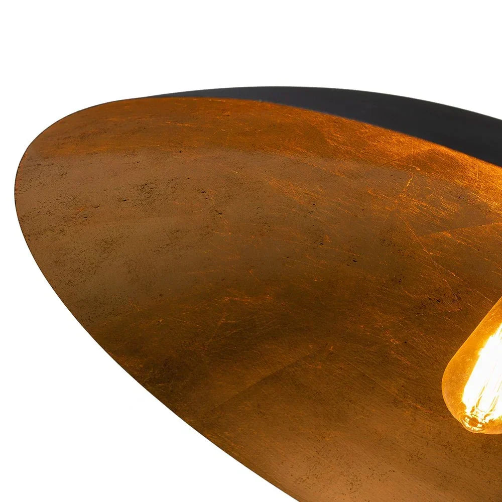 Black Brass Pendant Light Lampshade Ceiling Light Kitchen Island light - living dining table room Lampshade Art deco lamp