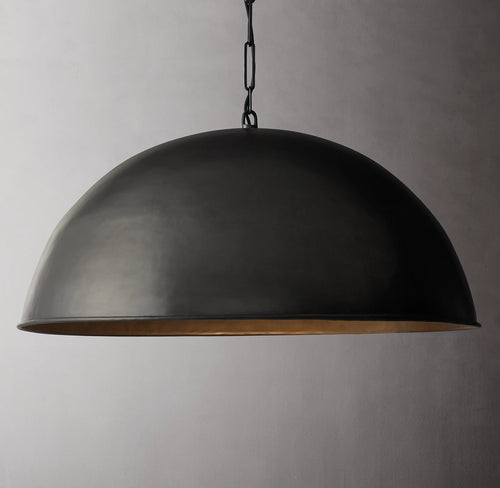 Black Dome Brass  Pendant Ceiling light , Antique Large Black Bowl Pendant Light Lamp, Kitchen Island Farmhouse Hanging Light Fixture