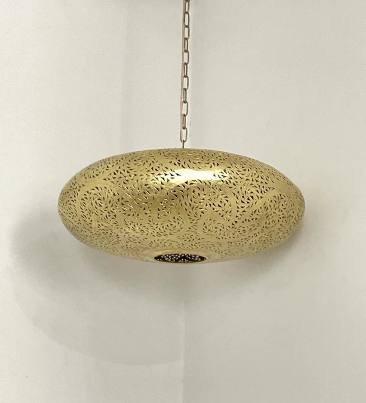 Farmhouse Authentic Moroccan Brass Pendant Light Lampshade Lamp Gold ceiling Chandelier Dining Room Kitchen Entryway Living room