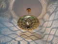 Farmhouse Authentic Moroccan Brass Pendant Light Lampshade Lamp Gold ceiling Chandelier Dining Room Kitchen Entryway Living room