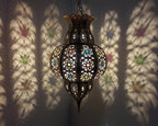Unique Ceiling Lampshade Lamp, Handmade Pendant Brass Light shade, Moroccan Lampshades, New Home Decor Lighting