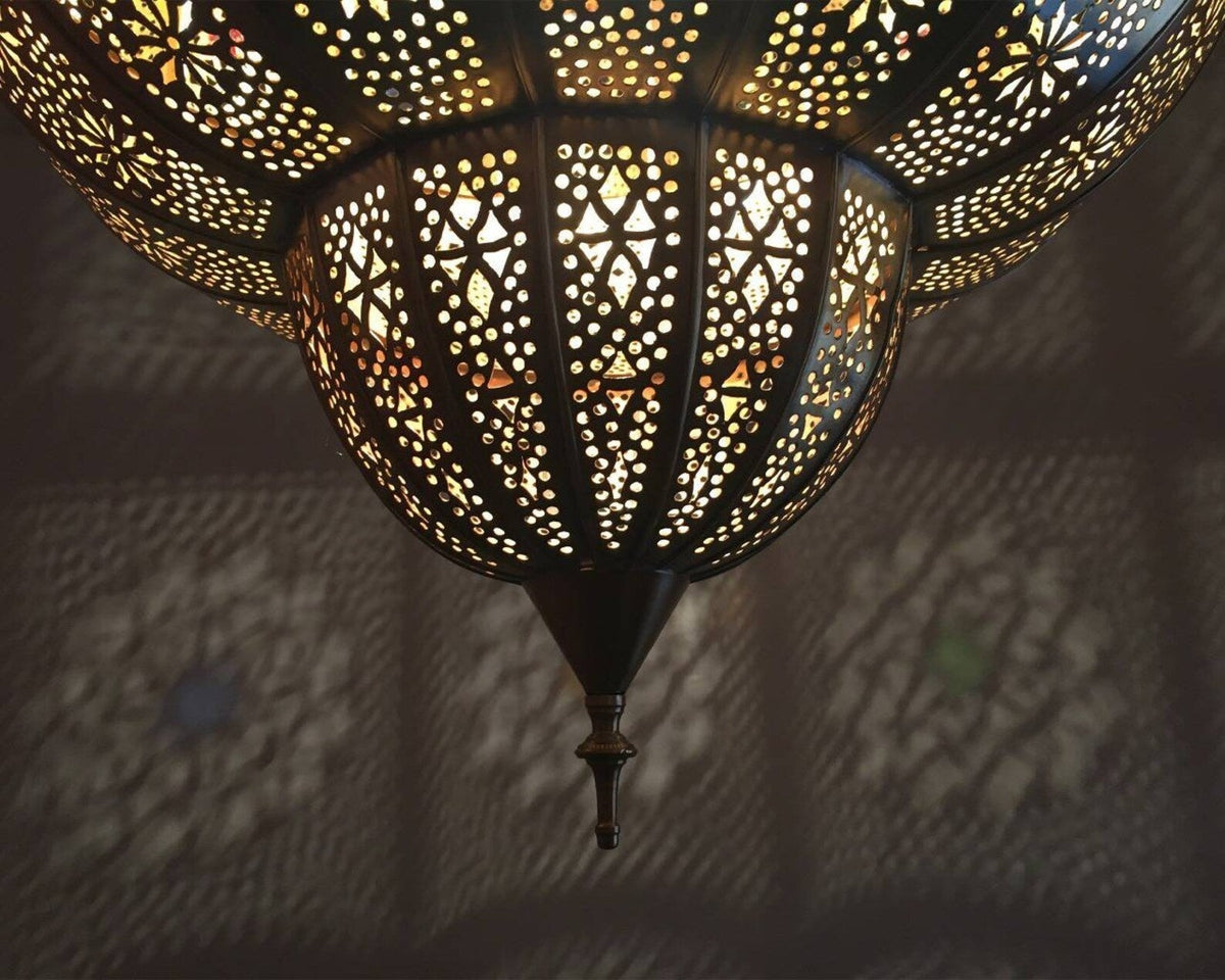 Large Moroccan ceiling Lampshade Lamp, Handmade Pendant Brass Light shade, Moroccan Lampshades, New Home Decor Lighting - Marrakech Lighting